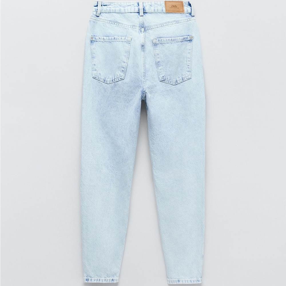 Zara Ripped Mom Fit Jeans - Picture 5 of 9
